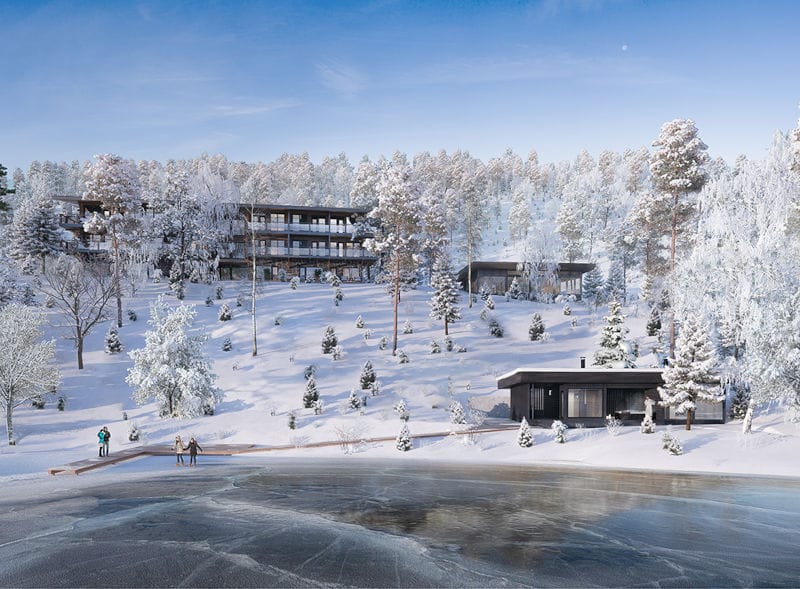 finlande laponie pyha kurula s resort exterieur lac gele charme luxe o-nord
