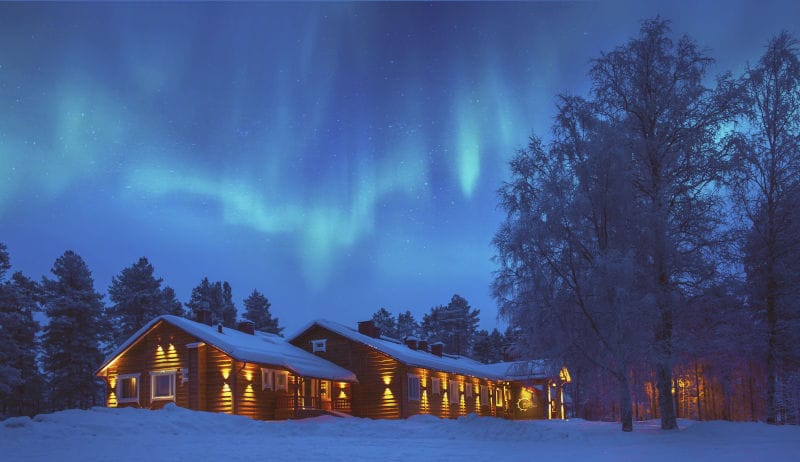 finlande laponie beana laponia aurores boreales hiver neige charme luxe boutique hotel o-nord