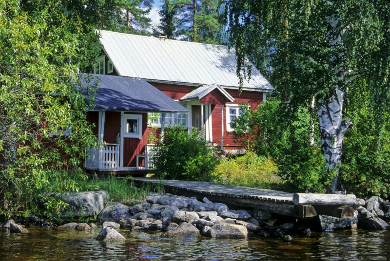 finlande vacances ete chalet cottage campagne lac ponton o-nord