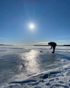 suede laponie lulea Jopikgården sejour hiver activite peche blanche lac gele o-nord