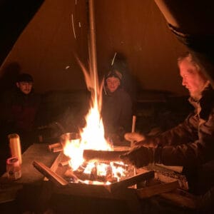 suede laponie lulea Jopikgården sejour hiver tipi diner bois feu cuisine typique o-nord