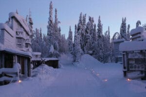finlande laponie safari motoneige village tankavaara or neige hiver o-nord