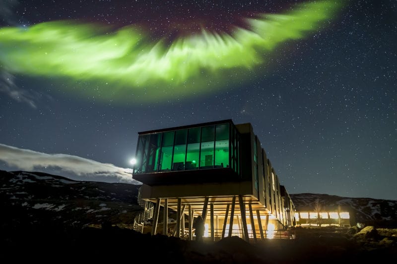 Islande ion hotel adventure luxe durable exterieur campagne o-nord