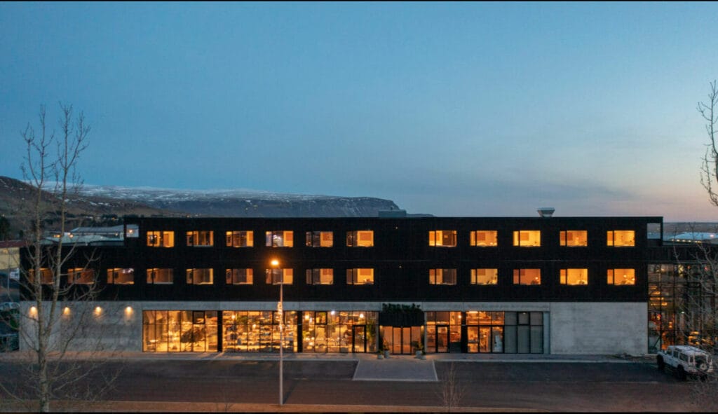 Islande the greenhouse hotel durable campagne charme exterieur o-nord