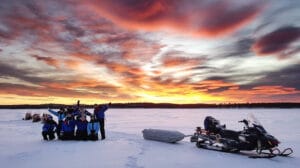 finlande laponie inari wilderness hotel motoneige hiver o-nord