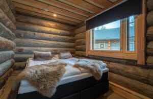 finlande laponie inari wilderness hotel log cabin chalet neige hiver o-nord