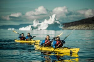 groenland ilulissat activite kayak baie disko ocean o-nord