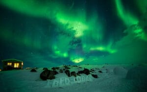 groenland ilulissat ice lodge glace hiver nuit aurores boreales o-nord