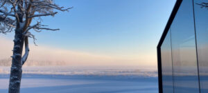 finlande vuokatti igloo verre hiver lac gelé voyage o-nord