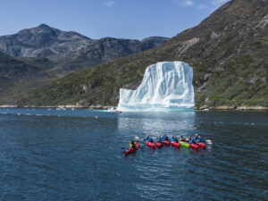 groenland kayak activité iceberg paysage croisière voyage o-nord