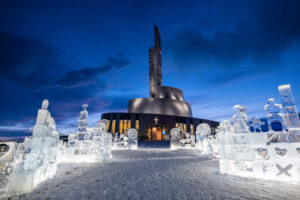 norvège alta croisière sculpture glace neige paysage voyage o-nord