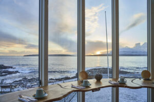 féroé hotel havgrim petit-déjeuner vue panorama paysage décoration voyage o-nord