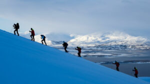 norvège tromso raquettes marche montagne neige paysage croisière voyage o-nord