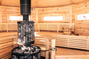 finlande radalla resort hutte sauna chaleur confort bois feu charme voyage o-nord