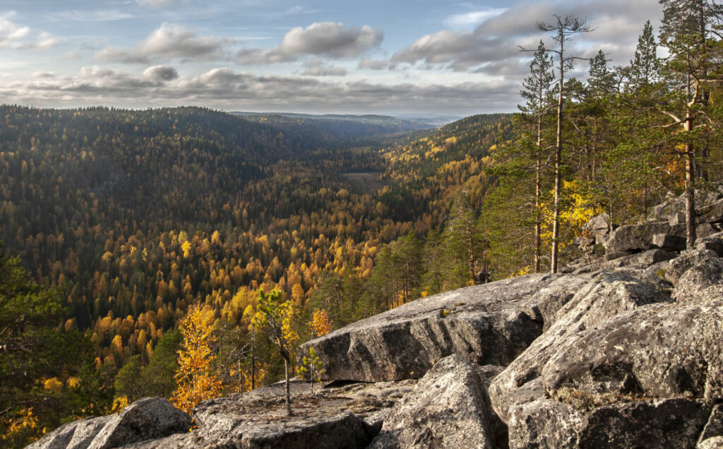 finlande oulu randonnee syote kuusamo vtt parc national oulanka panorama bois forets lacs cabane chalet voyage o-nord