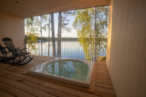 finlande puumala sahanlathi resort elsanranta saimaa villas terrasse jacussi bois lac ete voyage sur mesure o-nord