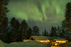finlande syote maison rondins hiver neige sejour voyage o-nord