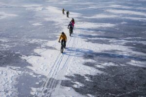 finlande oulu nallikari sejour balneaire nature activite fatbike lac gele voyage o-nord