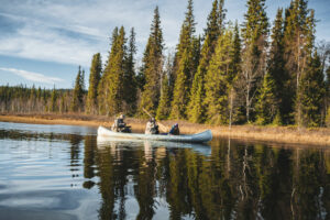 suede laponie Vilhelmina sejour pêche lac bois forêt pêcheurs voyage o-nord