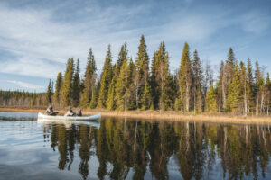 suede laponie Vilhelmina sejour pêche lac bois forêt pêcheurs voyage o-nord