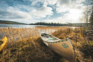 suede laponie Vilhelmina sejour pêche lac bois forêt canoë voyage o-nord