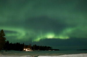 suede laponie lulea brandon lodge aurores boreales balade raquettes foret lac voyage o-nord