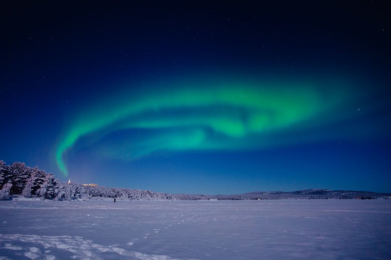 Finlande Inari Laponie aurores boréales lac gelé voyage o-nord