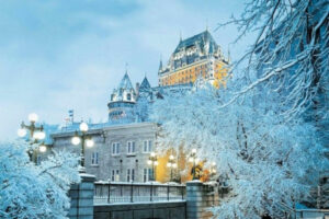 canada québec ville hiver chateau frontenac paradis hivernal voyage o-nord