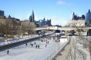 canada ontario ottawa hiver patins glace escapade citadine voyage o-nord