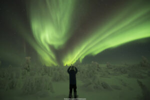 Finlande Laponie Muonio Nivunki Village balade raquettes aurores boreales voyage o-nord