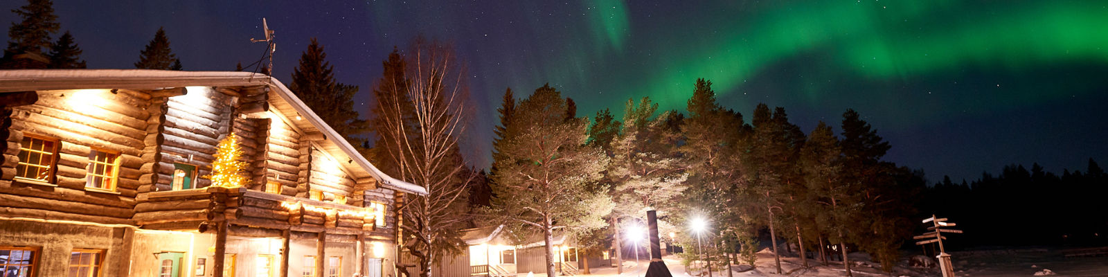 Suède Laponie Lulea Brändon Lodge aurores boréales hiver neige voyage o-nord