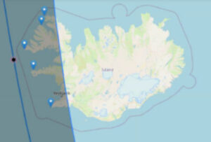 Islande Reykjavik autotour Eclipse totale 2026 carte zone bleu-gris sur l’image voyages o-nord