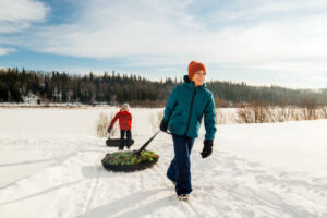 Alberta Smoky Lake Métis Crossing activité hivernale neige voyages o-nord