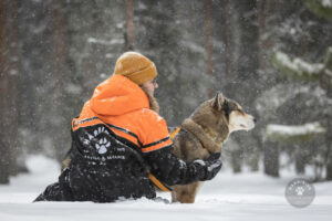 Finlande Laponie Muonio Harriniva Adventure Resort balade chiens neige forêts arbres enneigés gens voyages o-nord