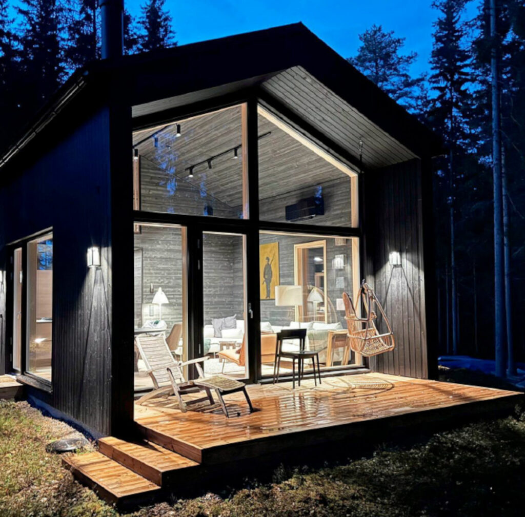 Finlande Laponie Äkäslompolo Riekko Lodge villa extérieur hiver neige voyages o-nord