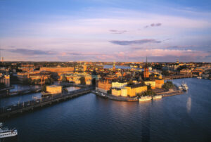 Suède Stockholm capitale vue aérienne archipel The_Riddarholmen_Island voyages o-nord