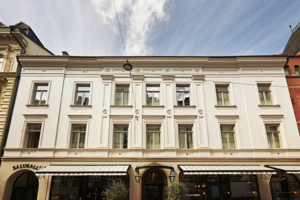 Suède Stockholm capitale Villa Dagmar quartier animé Östermalm boutique-hôtel charme intimiste façade extérieur voyages o-nord