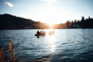 Finlande Laponie Levi Arctic Nook activités été canoë lac arbres voyages o-nord