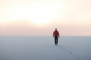 Finlande Laponie Levi Arctic Nook activités marche neige brume hiver voyages o-nord