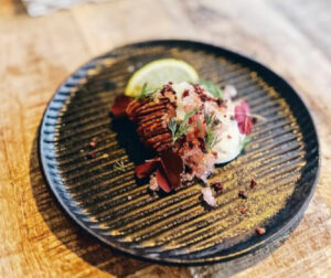 Suède Laponie Skellefteå Hotel Wood repas voyages o-nord