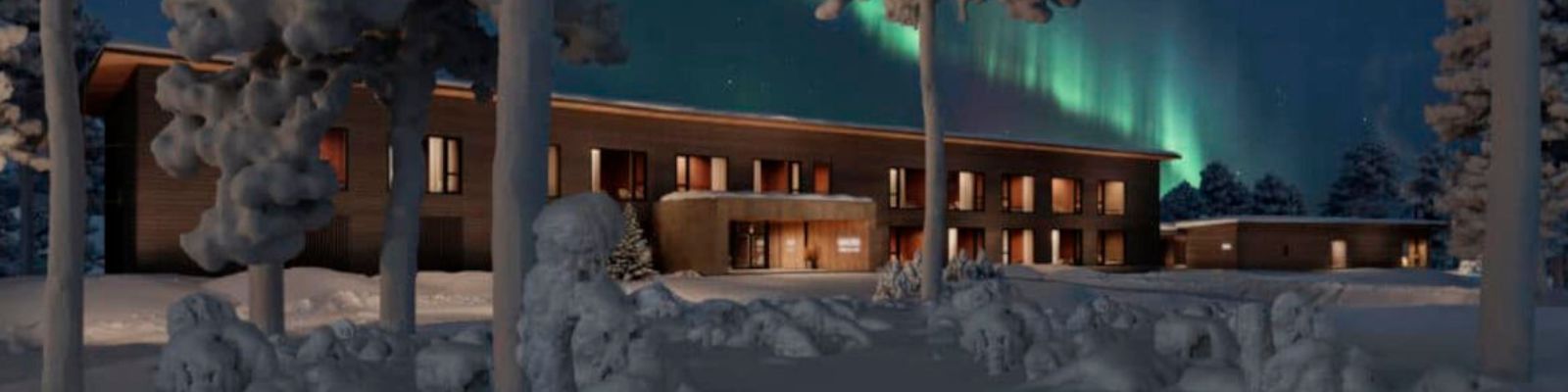 Finlande Laponie Saariselkä Galdu Hotel & Spa charme luxe cosy authenticité extérieur aurore neige nuit voyages sur-mesure o-nord
