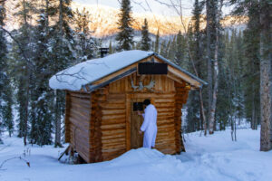 Canada Yukon Whitehorse Séjour Hiver Ile Isolée Sauna Extérieur Voyages o-nord