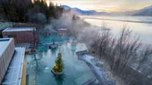 Islande Akureyri Forest Lagoon spa extérieur hiver vue voyages o-nord