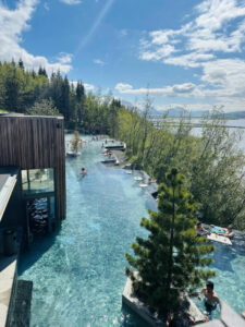 Islande Akureyri Forest Lagoon été vue baignade voyages o-nord