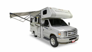 Canada Fraserway véhicule camping-car auvant blanc transport voyages o-nord