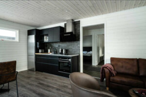 Suède Overkalix Jockfall pièce cuisine fauteuil voyages o-nord