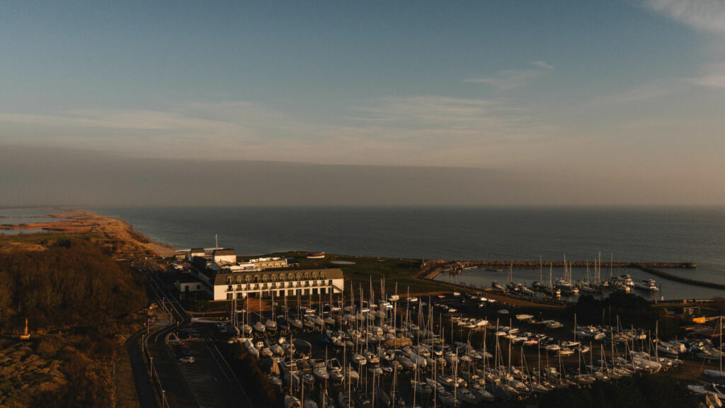 Danemark Kødge Rox Resort vue hôtel paysage mer bateaux port voyages o-nord