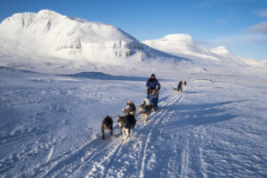 Suède Laponie Kiruna séjour chiens traîneaux husky neige montagne chemin du roi voyages o-nord