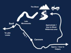 Canada Alberta aventure excursion map carte paysage roches canadiennes voyage o-nord