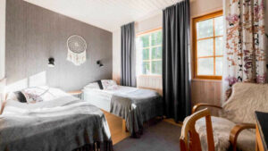 Finlande Ruka Kuusamo Wilderness Lodge Isokenkaisten Klubi séjour hotel Kortteeri chambre intérieur décoration style voyage o-nord